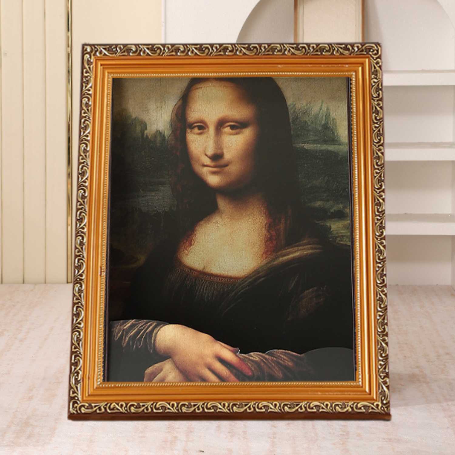 kattenbed 3d 4d olieverf mona lisa schilderij ontwerp